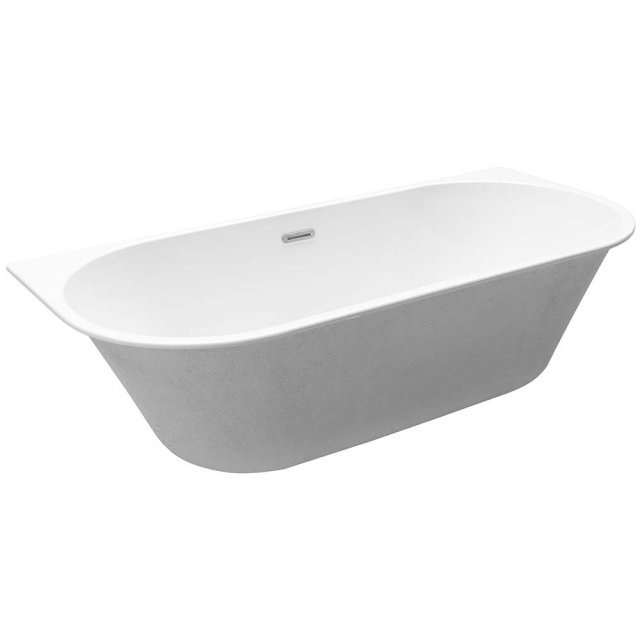 BESCO Wanna wolnostojąca przyścienna VICA SLIM + 150 z syfonem z prze