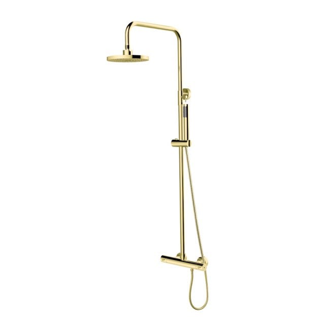 BESCO Zestaw prysznicowy DECCO / ILLUSION złoty termostatyczny BP-DIT