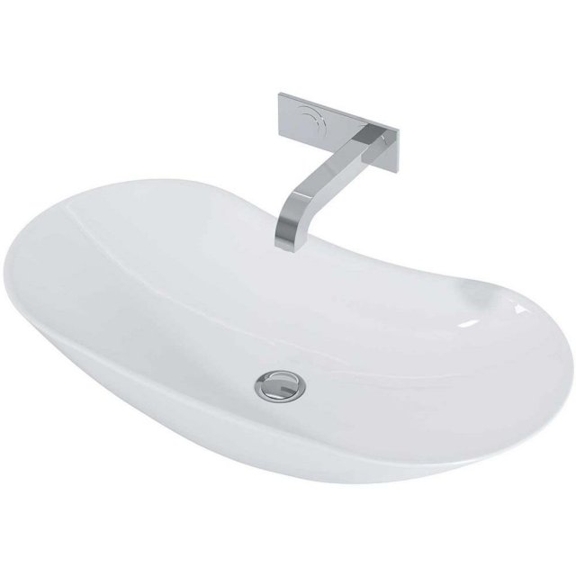 ELITA Umywalka nablatowa PIATO 73x38 blat, ceram white 145041