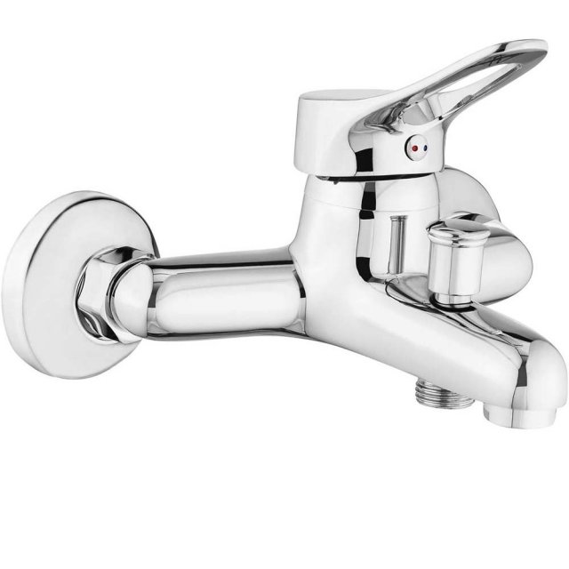 DEANTE Bateria wannowa ścienna VERO chrom BOW_010M