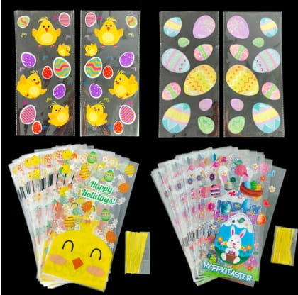 Torby na słodycze wielkanocne 50 szt