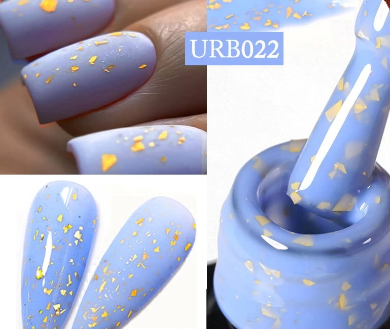 Rubber baza żelowa/ hybrydowa do paznokci z drobinkami SUGAR