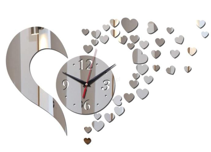 Zegar ścienny Serce