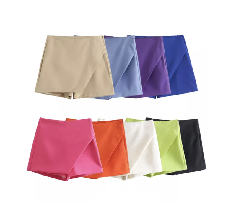 Spodenki damskie asymetryczne H34