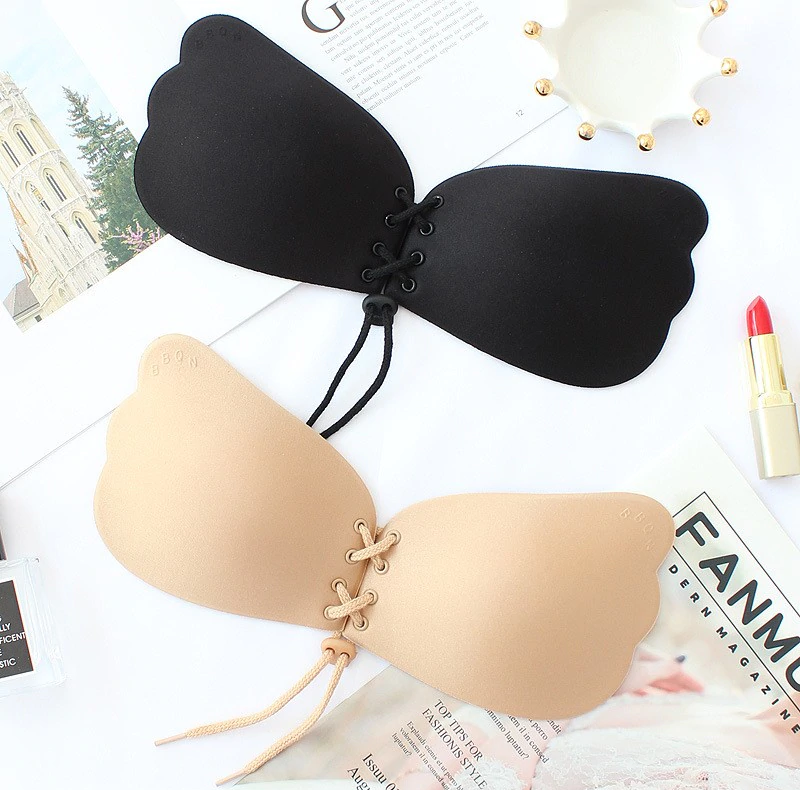 Dwa biustonosze samonośne ściągające 002