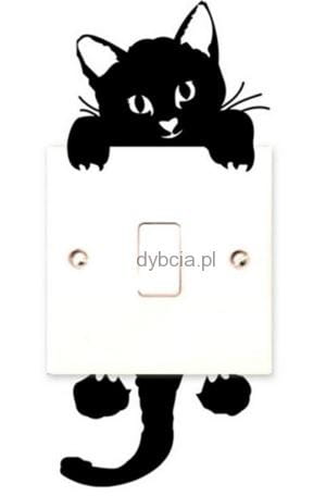 Naklejka na kontakt, drzwi KOTEK