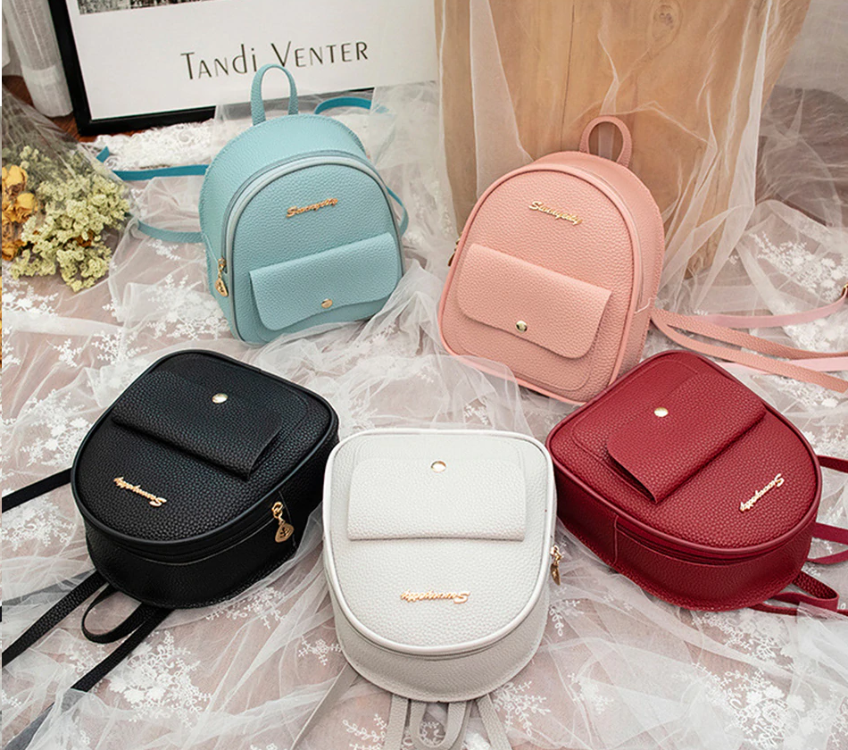 Mała torebka plecak mini kolory eko skóra kolory