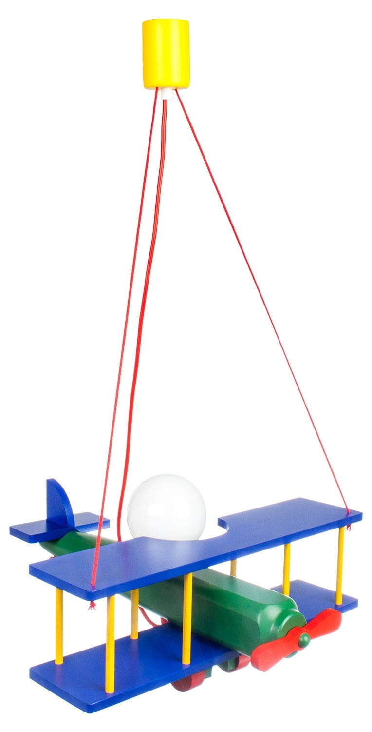 Hellux Lampa duża dziecięca sufitowa samolot