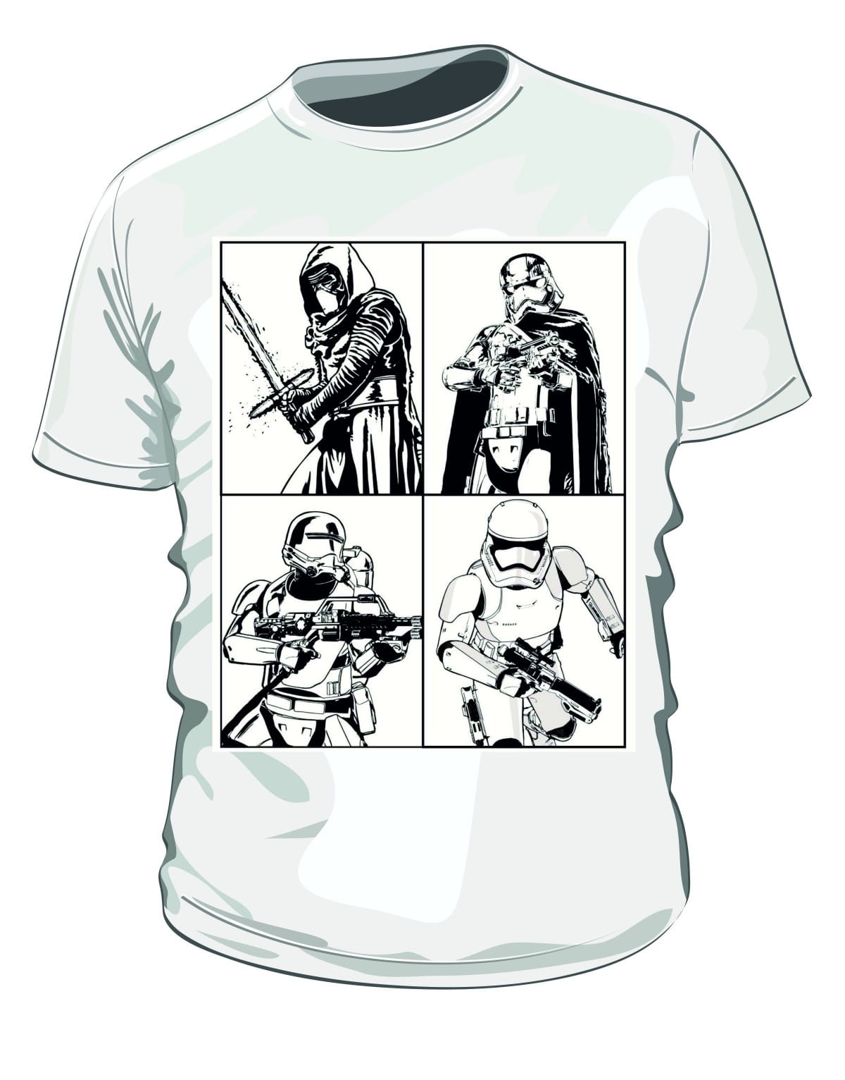 Koszulka do kolorowania Star Wars