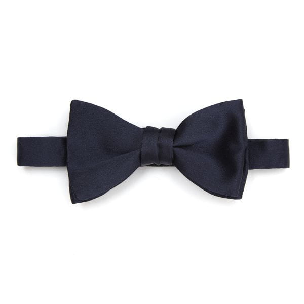 MUCHA Z JEDWABIU GRANATOWA