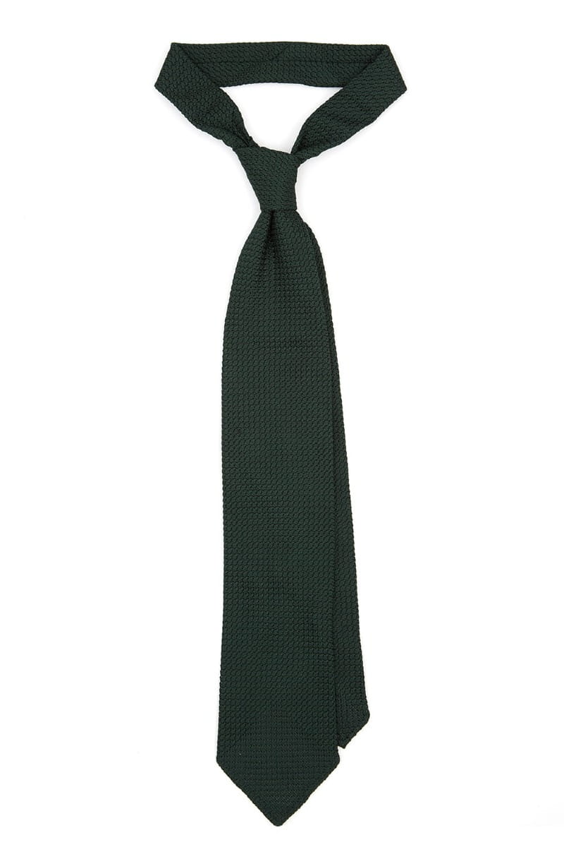 KRAWAT Z GRENADYNY ZIELONY GROSSA