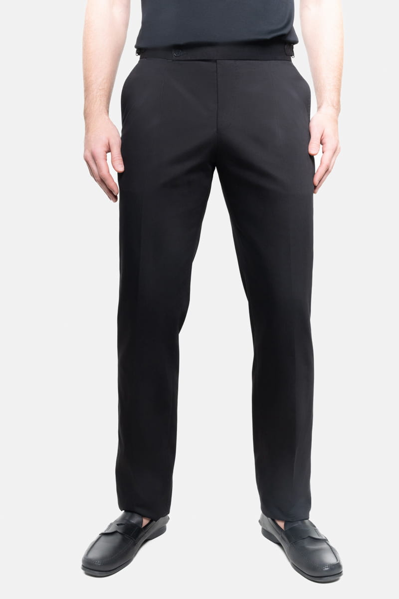 Spodnie chino, czarne, bawełniane