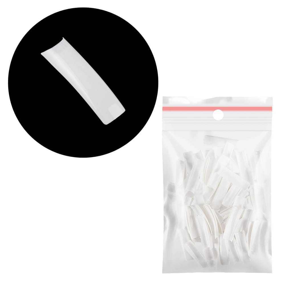 Tipsy białe krótka kieszonka uzupełnienie rozmiarów nr 10 60 szt