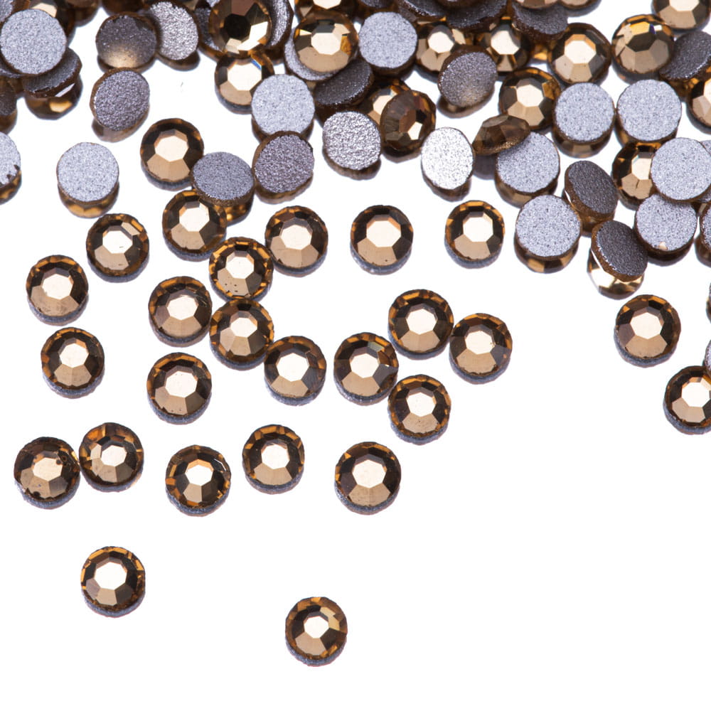 Cyrkonie do paznokci szklane SS5 Light Topaz ok.50 szt