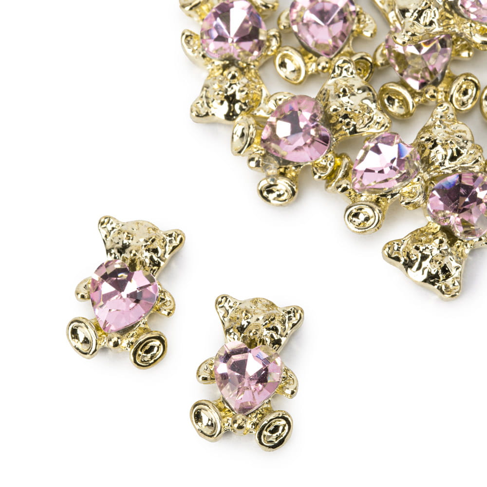 Ozdoby do paznokci misie 3D Molly Nails Nr 4 10 szt