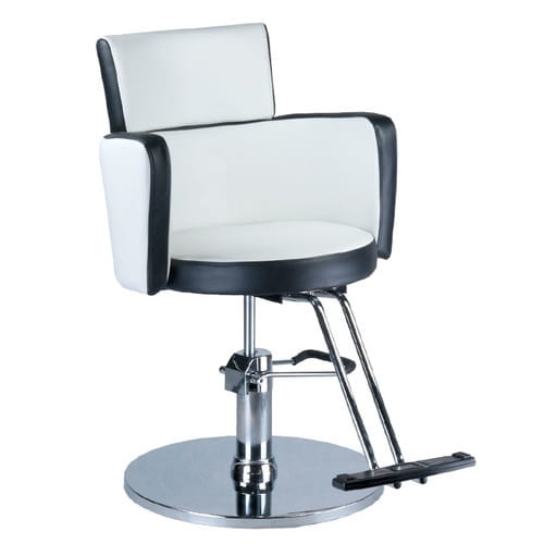 Bs fotel fryzjerski luigi br 3927 biało czarny