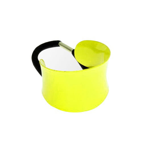 Gumka do spinania włosów żółta neonowa