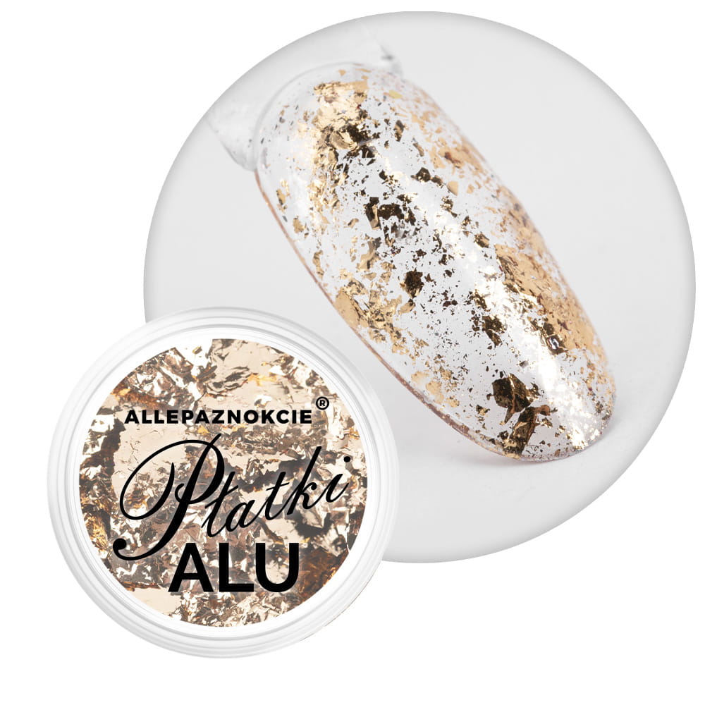Pyłek do paznokci metaliczne Płatki Alu Allepaznokcie 0,2 g Nr 11