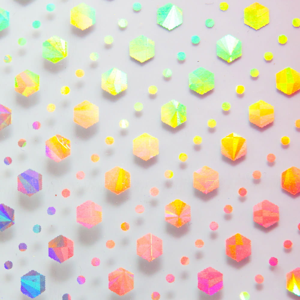 Folia transferowa przezroczysta holograficzna 100 cm 8-9