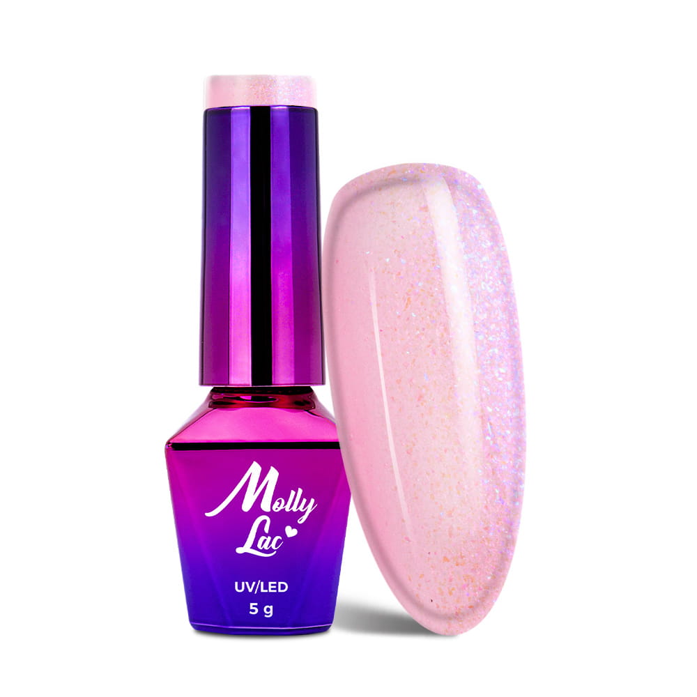 Lakier hybrydowy LED/UV Gel Polish MollyLac Mermaid Whispers Nr 594 Siren Lips 5 g