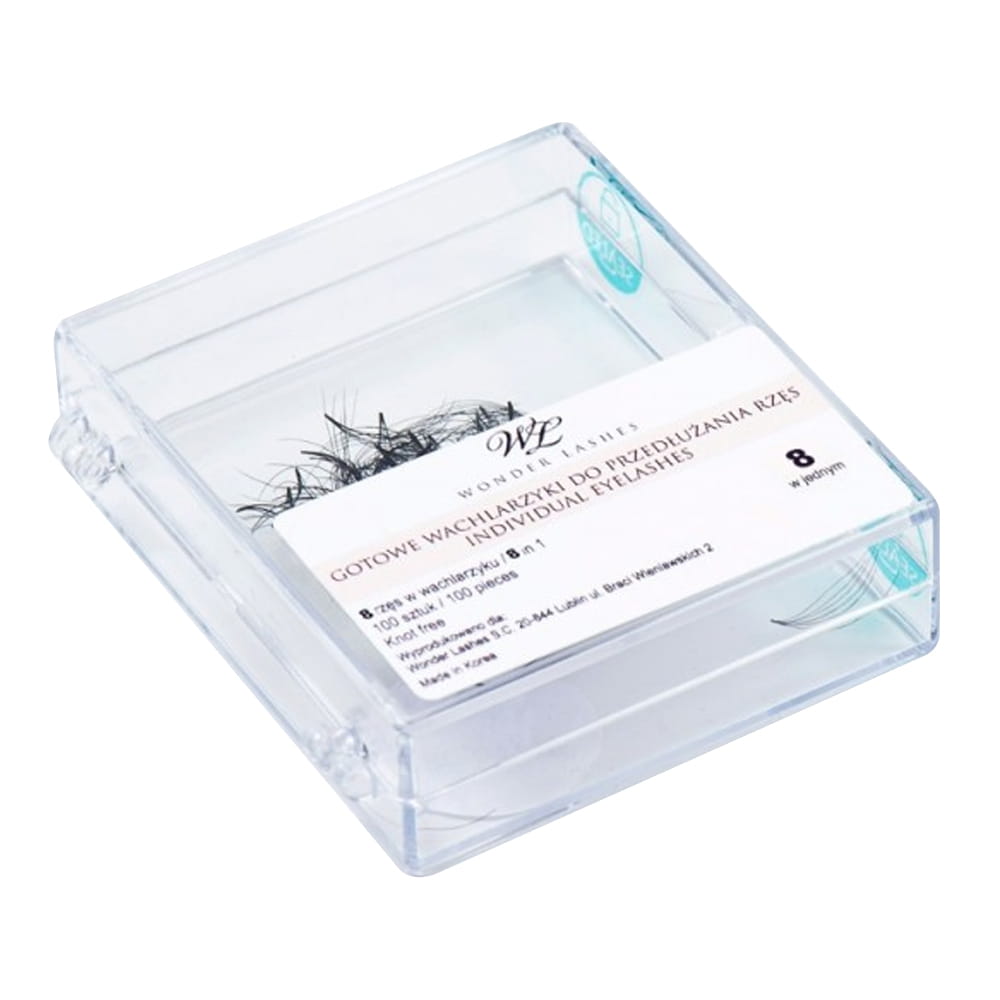 Rzęsy metoda objętościowa wachlarzyki Wonder lashes 8 w 1 c 0,08 15 mm