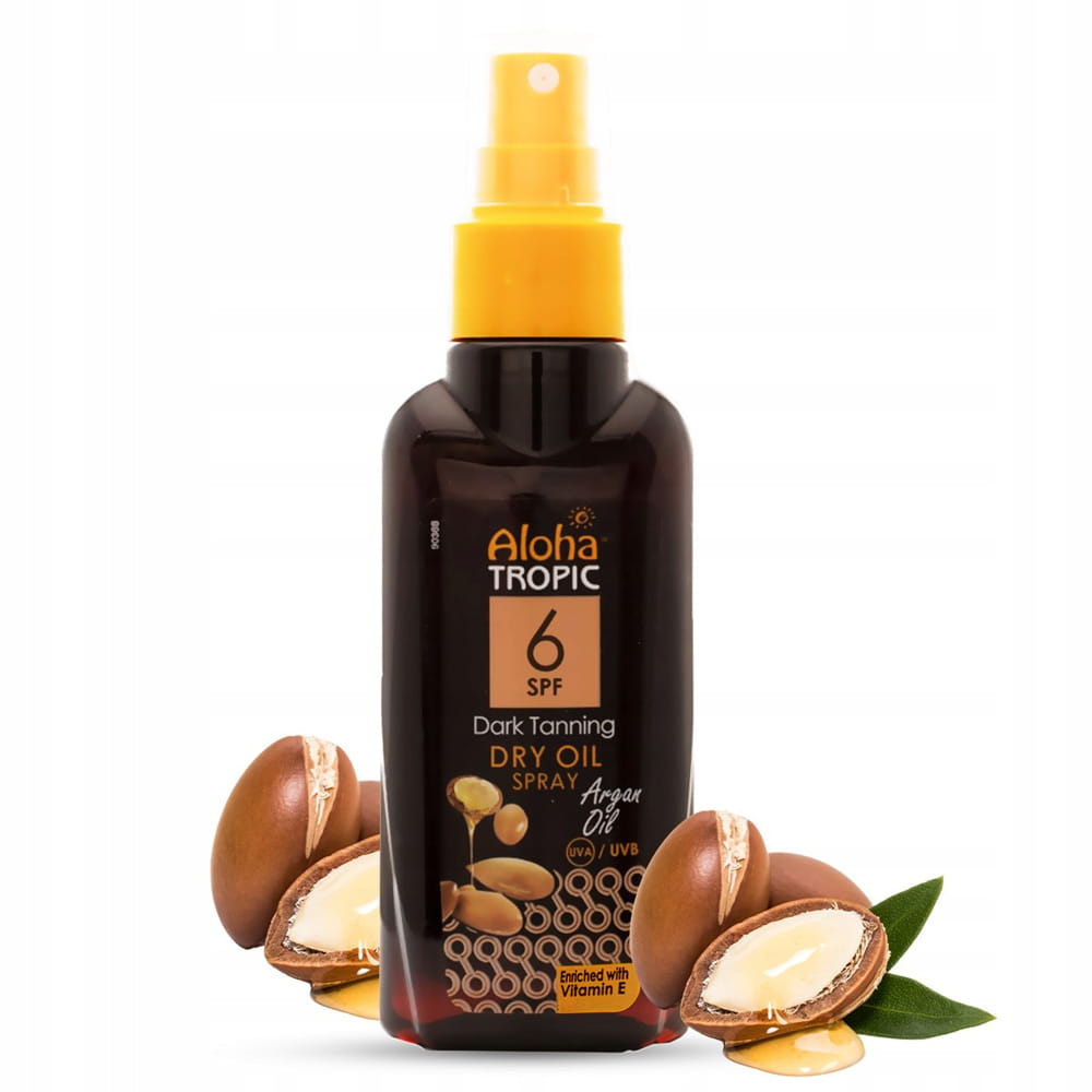 Olejek do opalania arganowy SPF6 Dark Tanning dry oil Aloha Tropic 100ml
