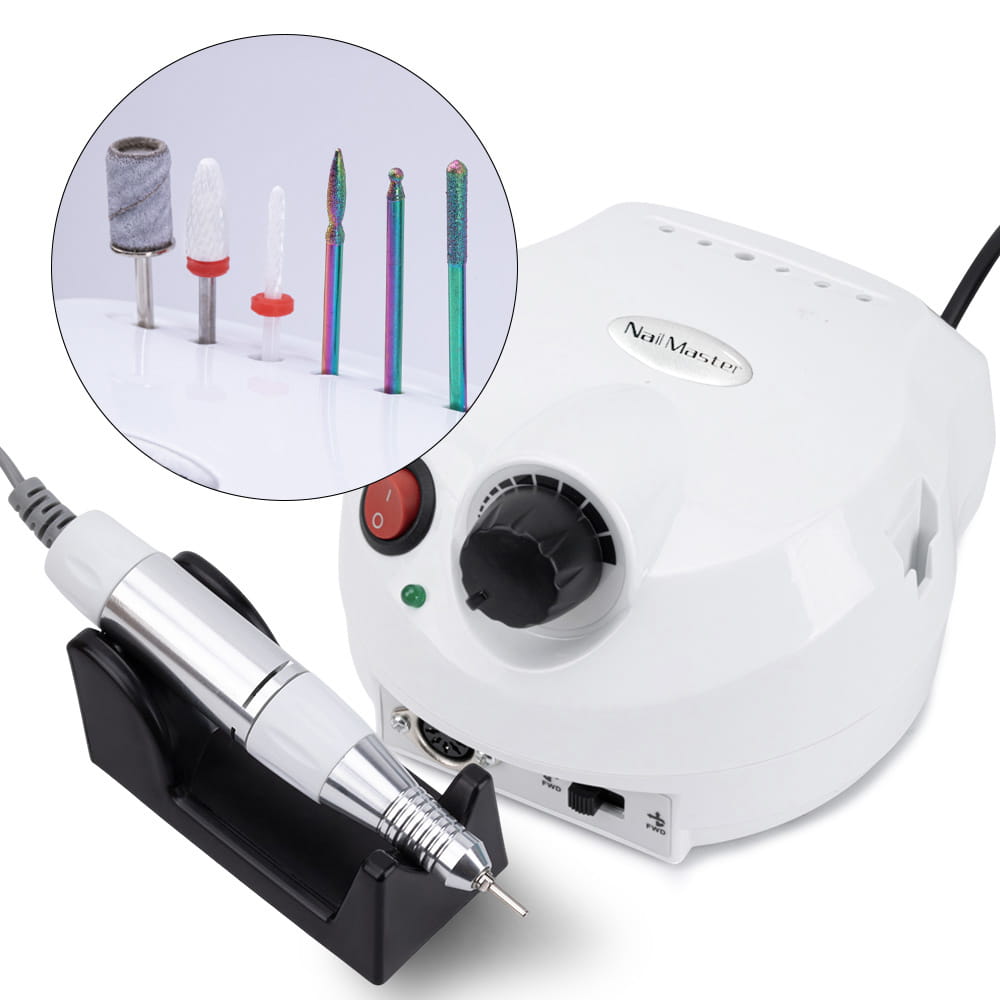 Frezarka do paznokci 65W do manicure pedicure biała DM202 35 000 obrotów