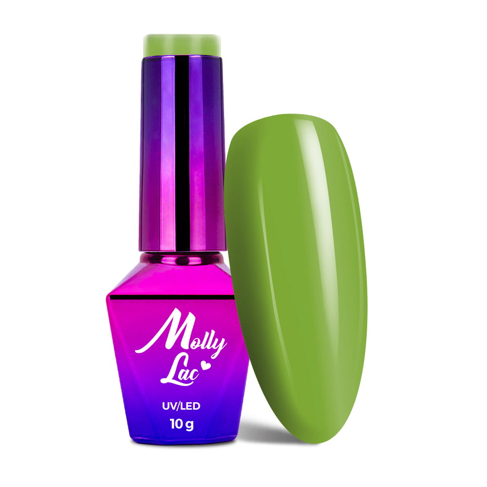 Lakier hybrydowy LED/UV Gel Polish MollyLac Welcome to Ibiza Nr 117 Kiwi Crush 10 g