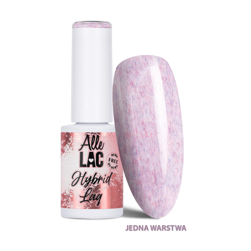 Lakier hybrydowy LED/UV Gel Polish Purples Cozy Lilac AlleLac HEMA/Di-HEMA Free 6g