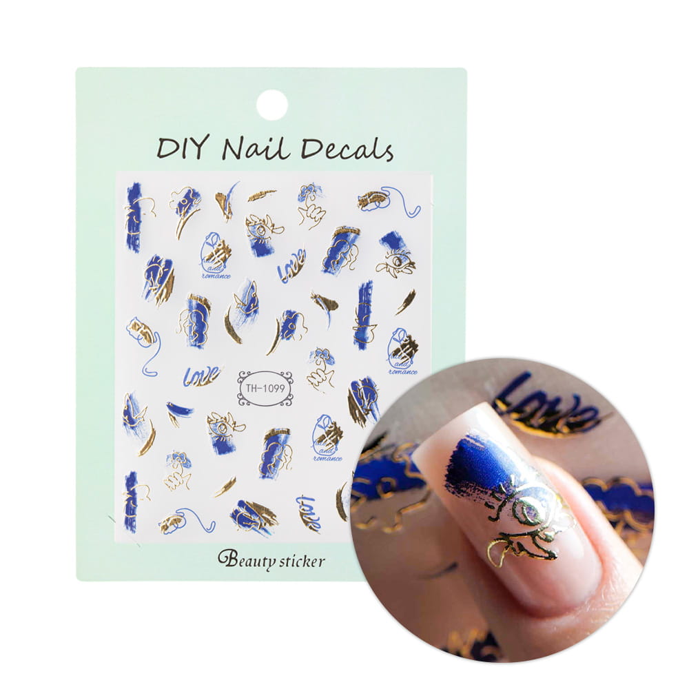 Naklejki do paznokci samoprzylepne wzory TH-1099