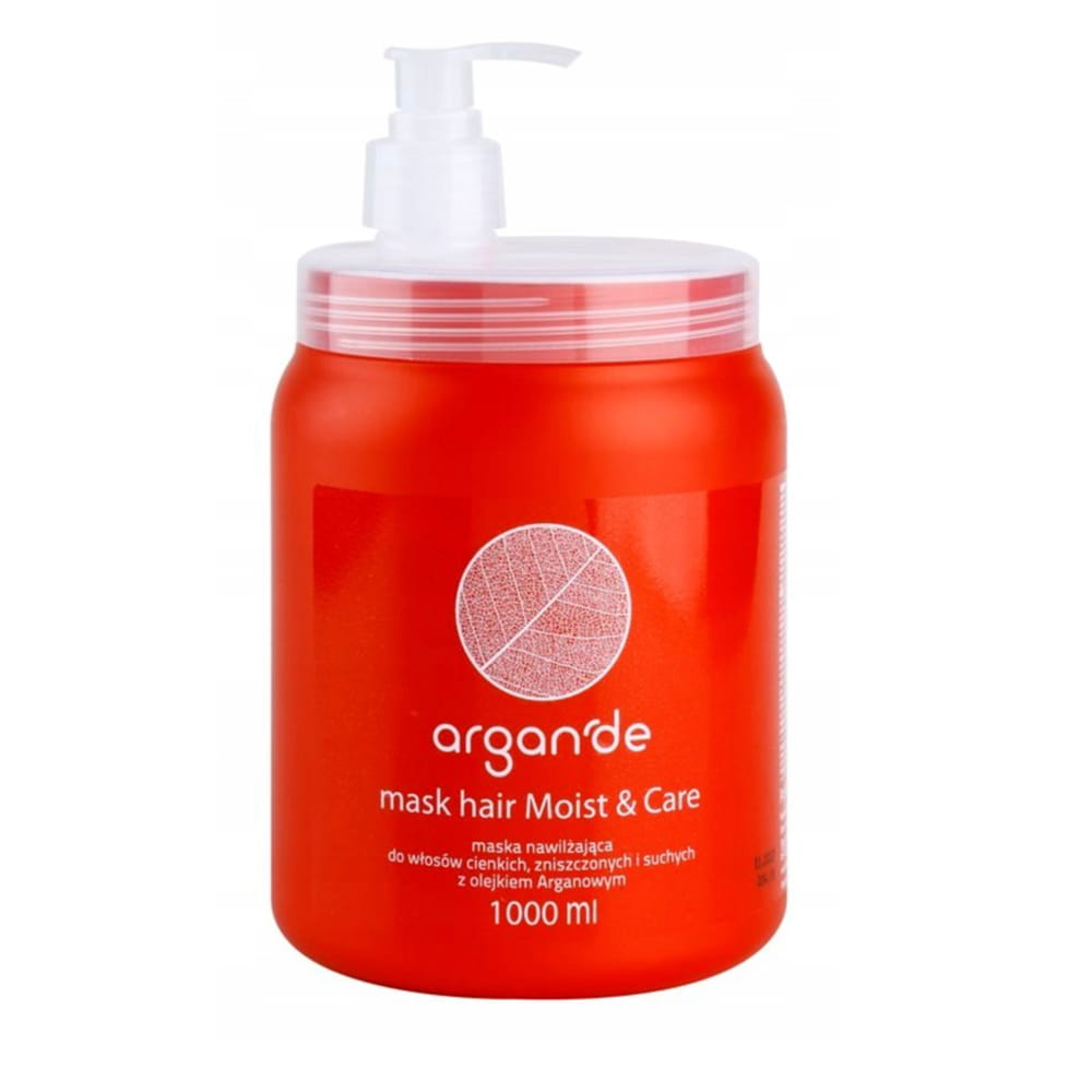 Maska nawilżająca do włosów cienkich i zniszczonych z olejkiem Arganowym Stapiz Argan De 1000 ml