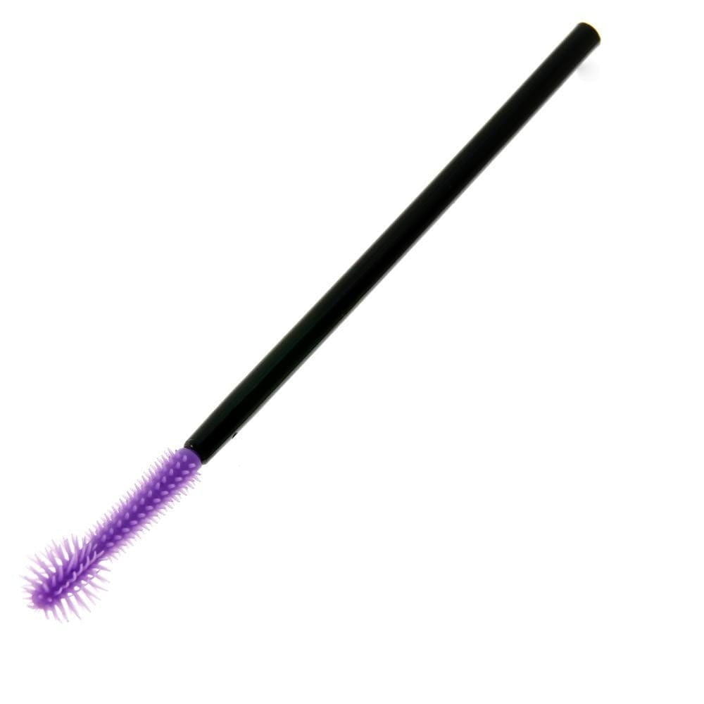 Silikonowa szczoteczka do rzęs i brwi fioletowa 1 szt Nr 02