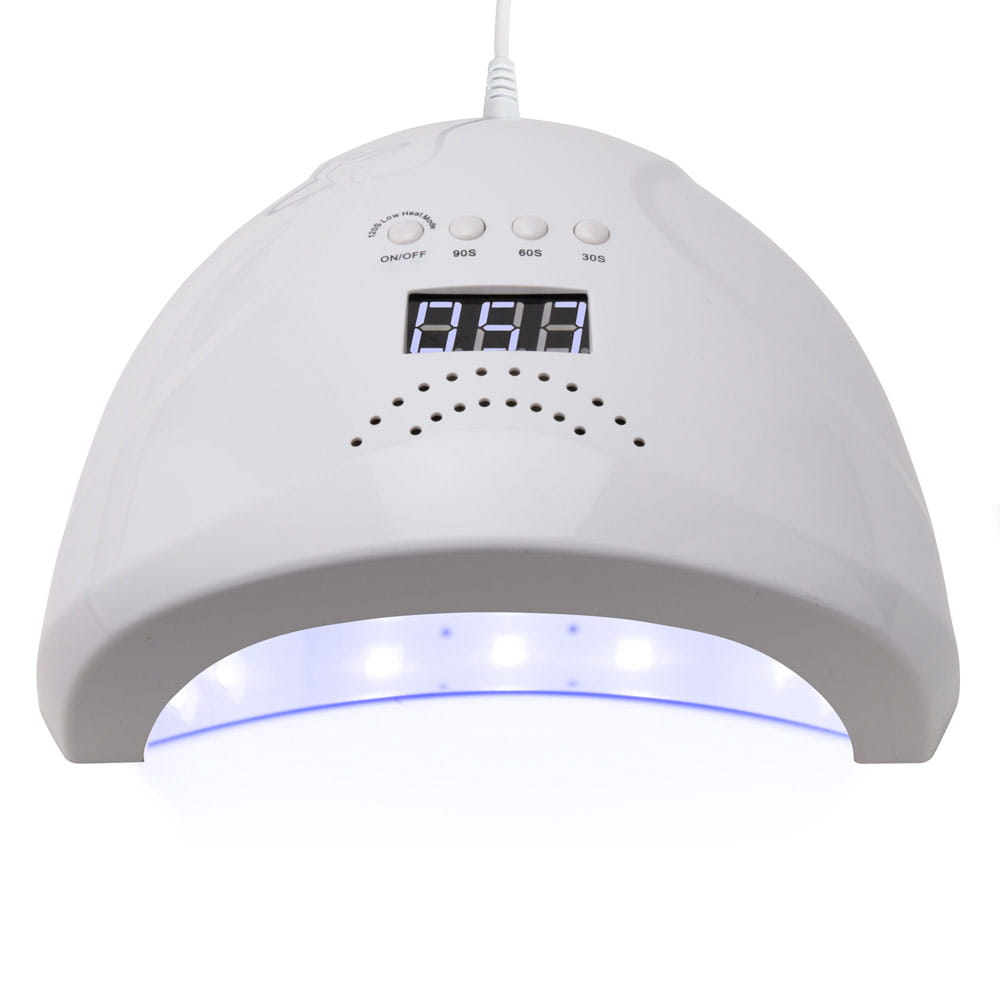 Lampa do paznokci dual UV/LED 48W do lakierów hybrydowych żeli i akrylożeli biała 1s