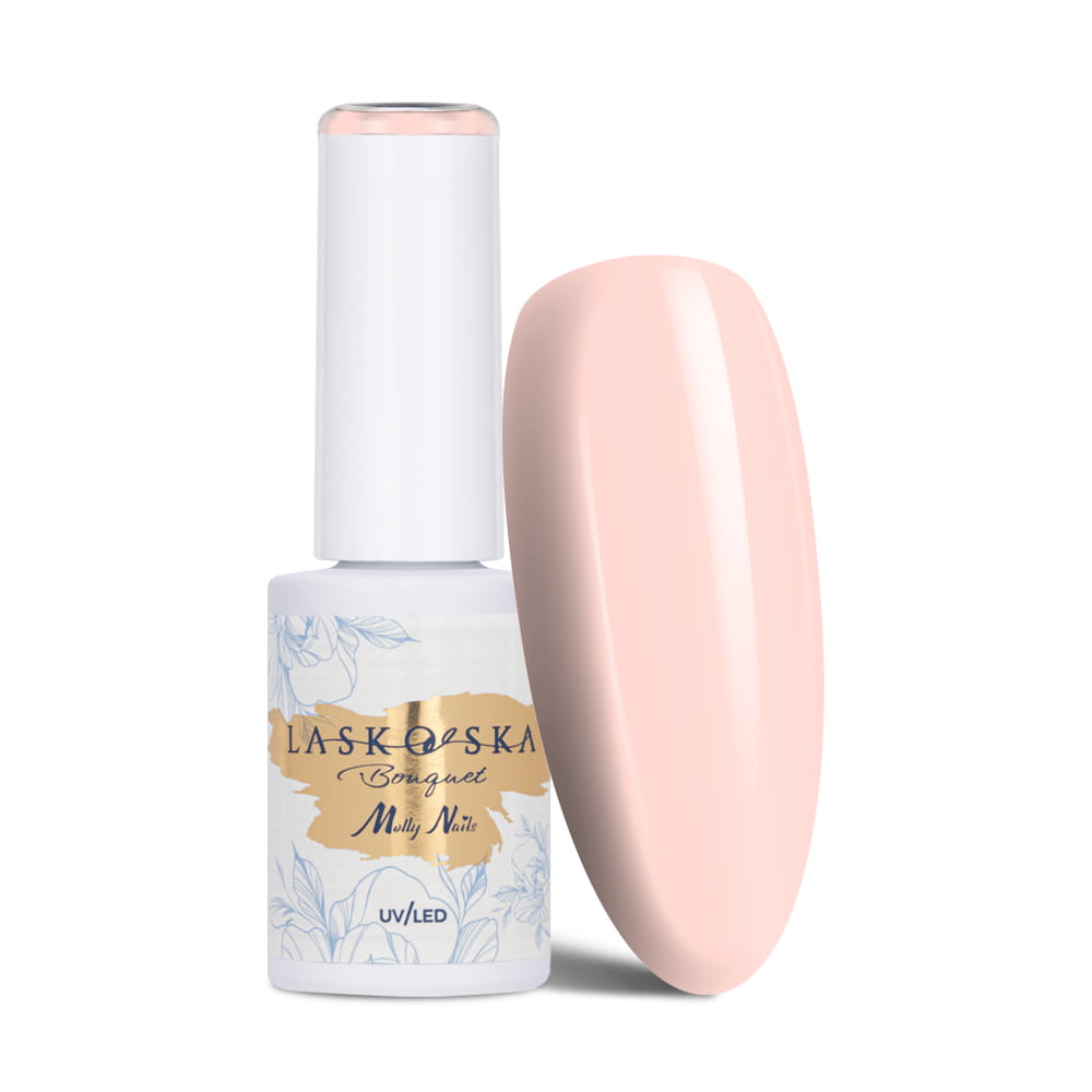 Lakier hybrydowy LED/UV Gel Polish Molly Nails @Bouquet by Laskovska Softly Flower HEMA/Di-HEMA Free 7g