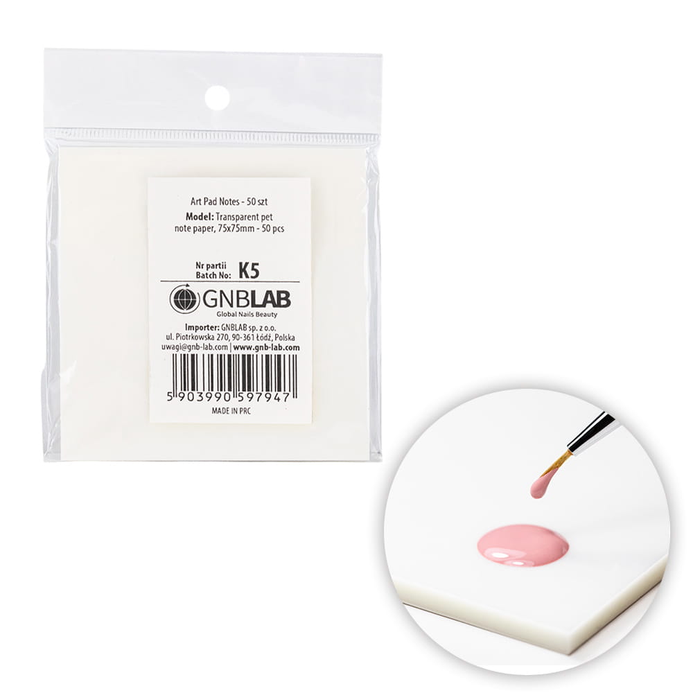 Bloczek z laminowanymi karteczkami do mieszania kolorów 50szt