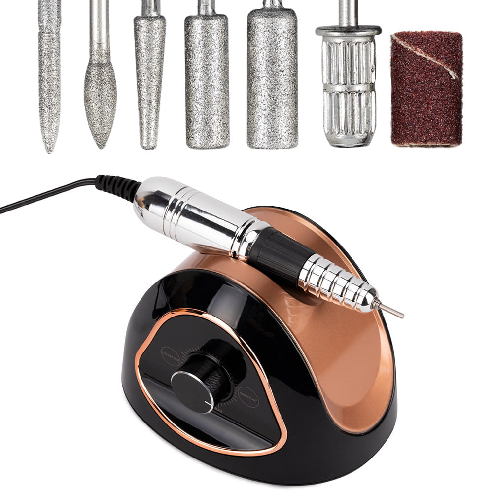 Frezarka do manicure i pedicure 68W M15 czarno-złota 45 000 obrotów