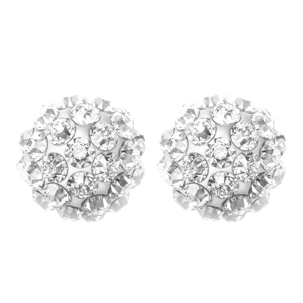 Kolczyki Studex System 75 kulka z kryształami 4,5mm srebrne 7522-0304