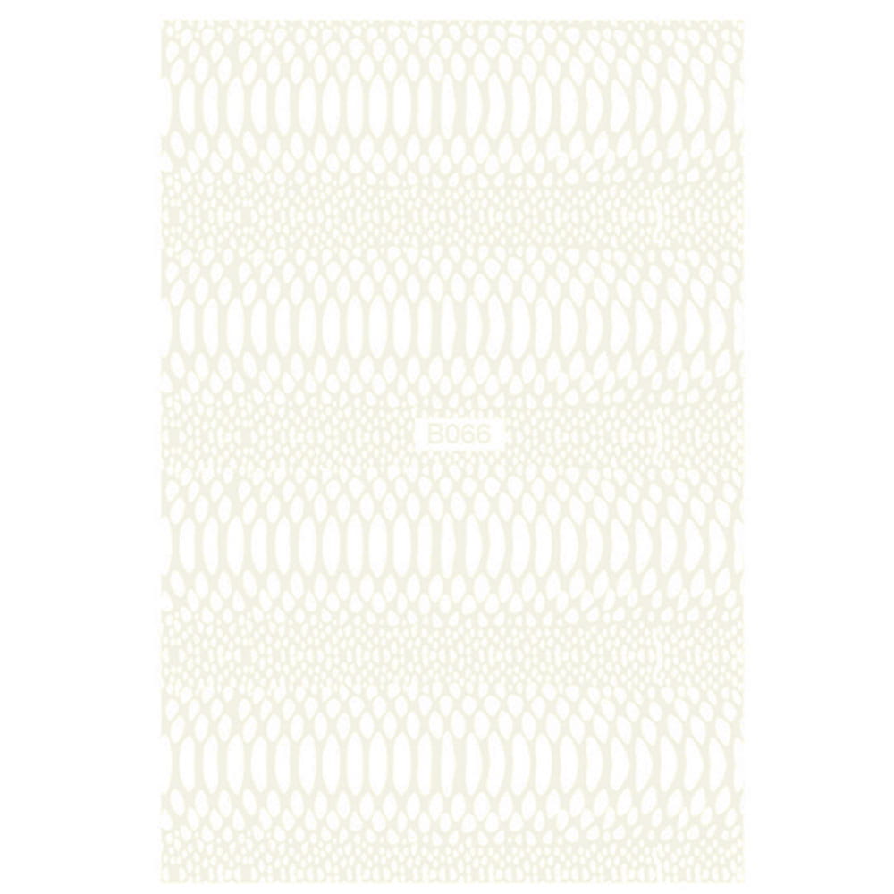 Naklejki do paznokci cienkie samoprzylepne opalizujące skóra węża Snake Skin białe