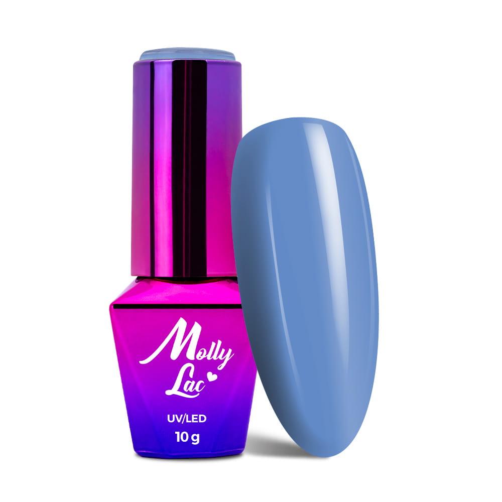 Lakier hybrydowy LED/UV Gel Polish MollyLac Bubble Tea Nr 138 Mystery Puff 10 g
