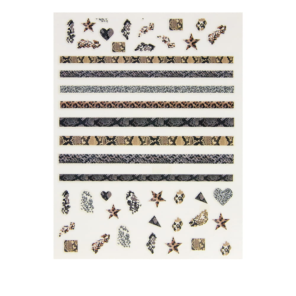 Naklejka do paznokci 3D skóra węża Nr 532