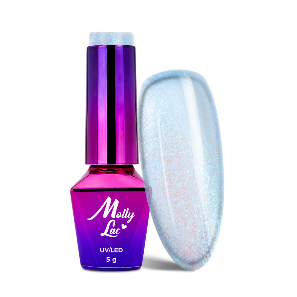 Lakier hybrydowy LED/UV Gel Polish MollyLac The Secret Of Chameleon Nr 584 Bluemarine 5 g