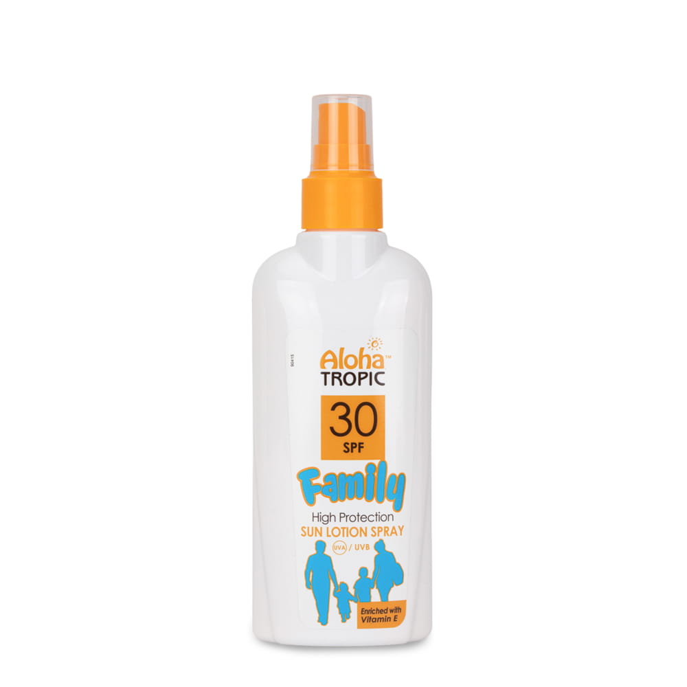 Balsam lotion do opalania w sprayu marchewkowy SPF30 Family Aloha Tropic 200ml