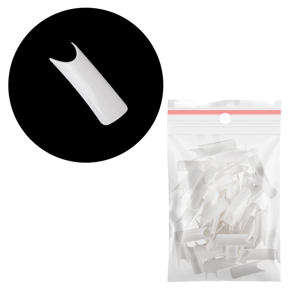 Tipsy białe bez kieszonki uzupełnienie rozmiarów nr 9 60 szt