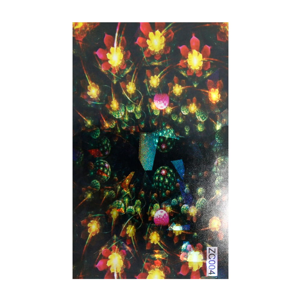 Naklejka do paznokci Laser effect samoprzylepna arkusz 8 cm x 5 cm Nr 207