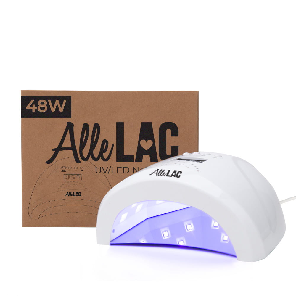 Lampa do paznokci dual UV/LED 48W AlleLac do lakierów hybrydowych żeli i akrylożeli biała 1S