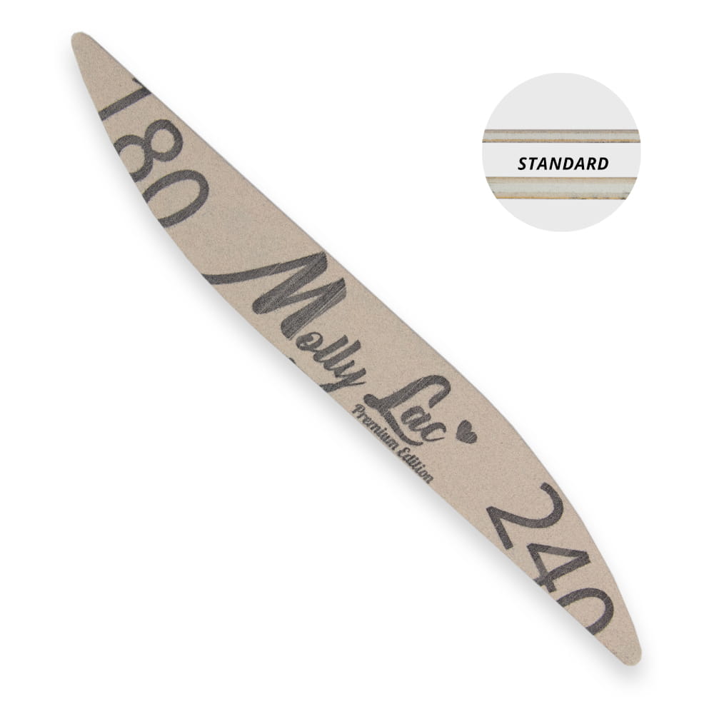 Pilnik do paznokci bezpieczny pakiet fala MollyLac Standard 180/240