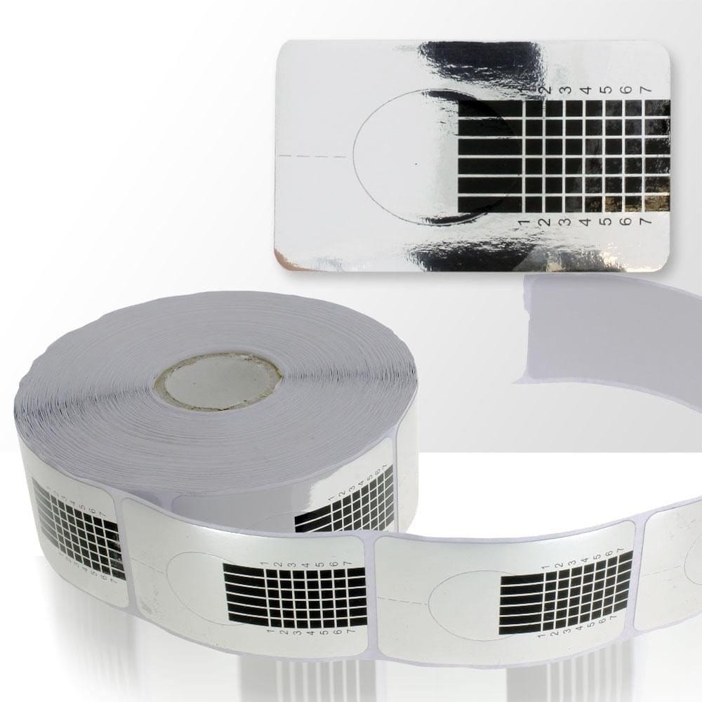 Szablony formy wąskie srebrne 500 szt