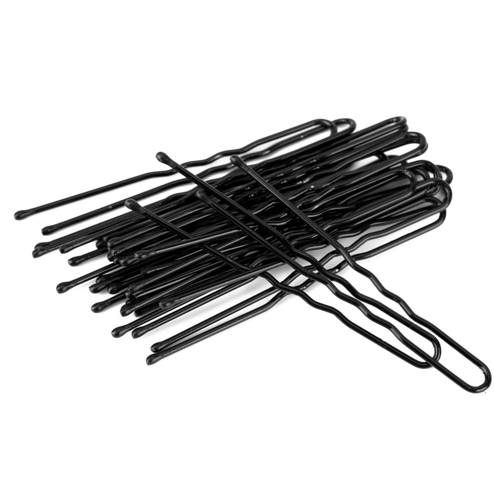 Wsuwki do włosów kokówki z kulkami czarne 5,5 cm 20 szt.