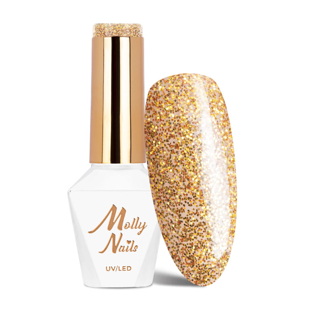 Lakier hybrydowy LED/UV Gel Polish Molly Nails Sensual Nr 208 Aurelie HEMA/Di-HEMA Free 8g