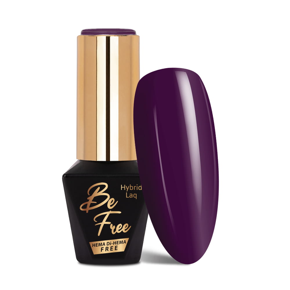 Lakier hybrydowy LED/UV Gel Polish MollyLac BeFree Elegance Nr 7 Dark plump HEMA/Di-HEMA Free 10g